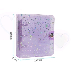 Binder mini bìa nhựa có sẵn 20 sheet đựng 40 photocard
