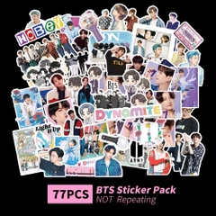 Túi 77-100pcs sticker BTS