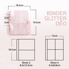 Binder bling đựng card (binder + 25 sheet đựng 200 card)