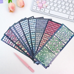 Set 4 sticker chữ trang trí toploader, sổ sách, bullet journal