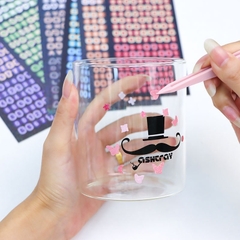 Set 4 sticker chữ trang trí toploader, sổ sách, bullet journal