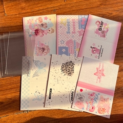 Set 6 bìa gấp gói card nhiều màu sắc dễ thương