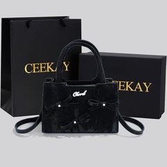 Túi xách CEEKAY da lộn đính nơ