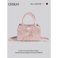 Túi xách CEEKAY da lộn đính nơ