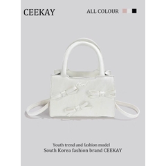 Túi xách CEEKAY da lộn đính nơ
