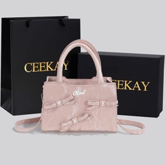 Túi xách CEEKAY da lộn đính nơ