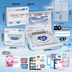 Binder Rosy Posy retro DVD kích thước A5 18x20cm, có sẵn 20 sheet đựng card