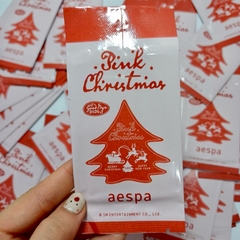 aespa 2024 PINK CHRISTMAS PHOTO CARD RANDOM PACK  - GÓI THẺ ẢNH GIÁNG SINH HỒNG 2024 NGẪU NHIÊN