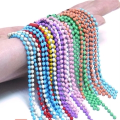 Set 10 dây bi làm móc khóa, treo thú len nhiều màu