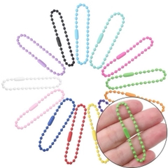Set 10 dây bi làm móc khóa, treo thú len nhiều màu