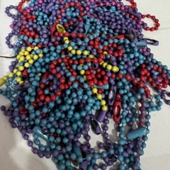 Set 10 dây bi làm móc khóa, treo thú len nhiều màu