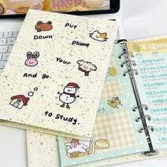Binder, bìa album ảnh, bìa sổ còng A5 đựng ảnh, giấy viết Put Your Phone Down