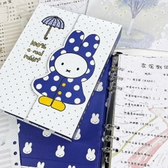 Binder, bìa album ảnh, bìa sổ còng A5 đựng ảnh, giấy viết Thỏ Rainy Day