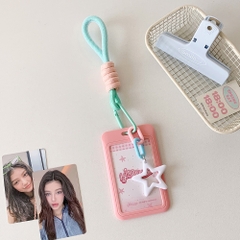 Túi đựng thẻ, holder photocard Dopamine kèm charm sao
