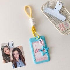 Túi đựng thẻ, holder photocard Dopamine kèm charm sao