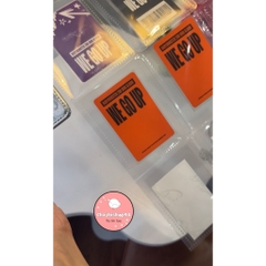 Sổ tay gấp 12 ô đựng thẻ ảnh, binder gấp da bạc lấp lánh giá trị cao