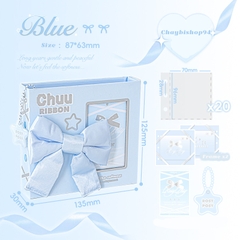 Binder RosyPosy gắn nơ satin mềm mại, album đựng ảnh, sheet hai mặt