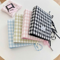 Binder dạ caro size A5 cột nơ