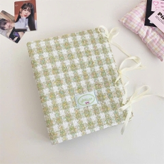 Binder dạ caro size A5 cột nơ