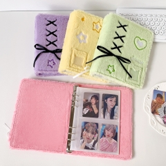 Binder, album ảnh lông nhung A5 Soft Ribbon có dây nơ