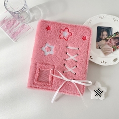 Binder, album ảnh lông nhung A5 Soft Ribbon có dây nơ