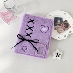 Binder, album ảnh lông nhung A5 Soft Ribbon có dây nơ