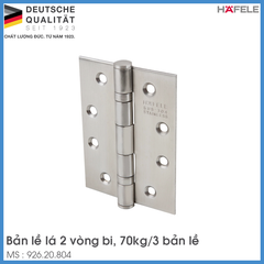 Bản Lề Lá 70Kg Hafele 926.20.804