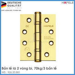 Bản Lề Lá 70Kg Hafele 926.20.881