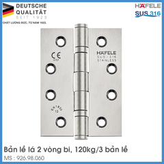 Bản Lề Lá 120Kg Hafele 926.98.060