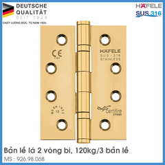 Bản Lề Lá 120Kg Hafele 926.98.068