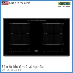 Bếp Từ 2 Vùng Nấu Lắp Âm Giovani G-2266 MLS