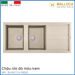 Chậu Rửa Chén Bằng Đá Malloca BLANCO K-50062