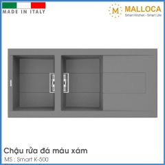 Chậu Rửa Chén Bằng Đá Malloca Smart K-500