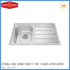Chậu Rửa Chén Inox Malloca MS 1017