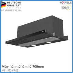 Máy Hút Mùi Âm Tủ Mặt Kính Đen HH-SG70A Hafele 533.89.021