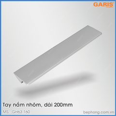 Tay Nắm Tủ Nhôm 200mm Garis GH63.160