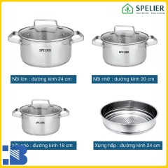 Bộ Nồi Sirius Spelier SP-01J