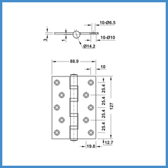 Bản Lề Lá 80Kg Hafele 926.41.228