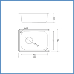 Chậu Rửa Chén Inox Malloca MS 1023