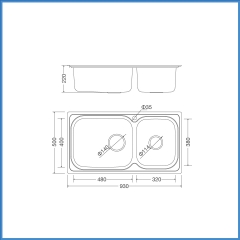 Chậu Rửa Chén Inox Malloca MS 2025