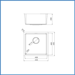 Chậu Rửa Chén Inox Malloca MS 6044