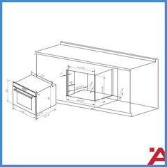 Lò Nướng Âm Tủ HC-O811B Hafele 495.10.035
