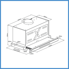 Máy Hút Mùi Âm Tủ GrandX GX H70F75B