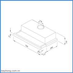 Máy Hút Mùi Âm Tủ Malloca K1507