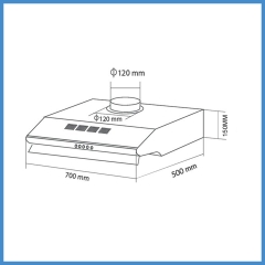 Máy Hút Mùi Cổ Điển Eurosun EH-70C18V