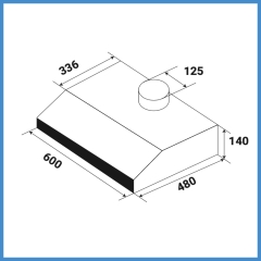 Máy Hút Mùi Cổ Điển Kaff KF-638B