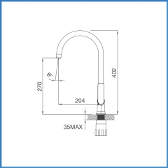 Vòi Chậu Rửa Chén Malloca K77C