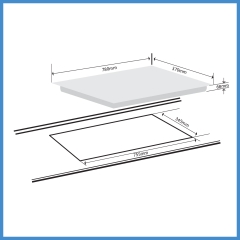 Bếp Từ 3 Vùng Nấu Lắp Âm Giovani G-390 SD