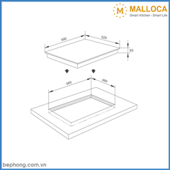 Bếp Từ Malloca MI 594 LINEAR