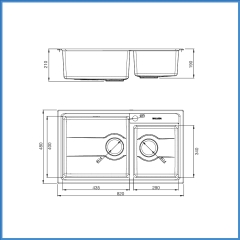 Chậu Rửa Chén Inox Malloca MS 5082W